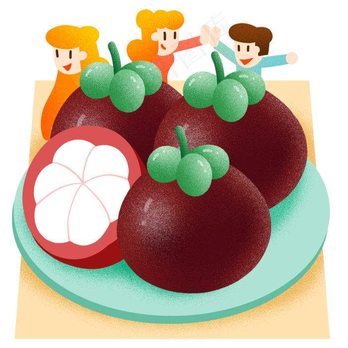 夏季水果山竹(2000X2000(DPI:300))psd模版下载