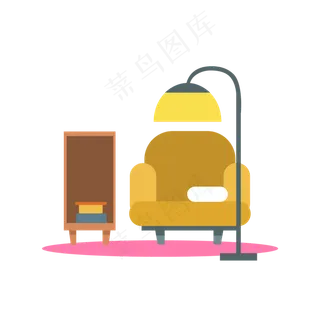 家装家居沙发灯PNG,免抠元素