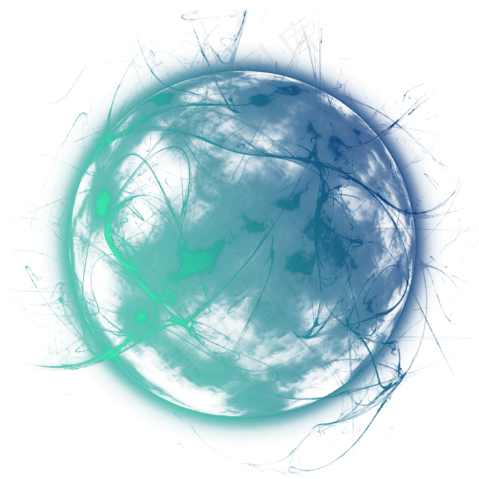 星球宇宙绿色渐变png免抠图(4000*4000px 300 dpi )psd模版下载
