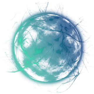 星球宇宙绿色渐变png免抠图