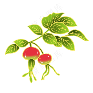 新中式国潮风水果苹果