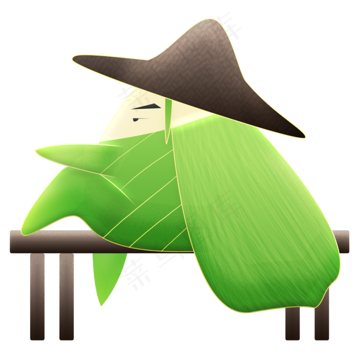 端午节武侠风粽子侠(2000X2000(DPI:300))psd模版下载