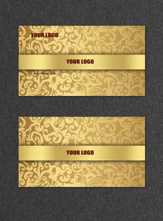 菜鸟图库原创金色名片