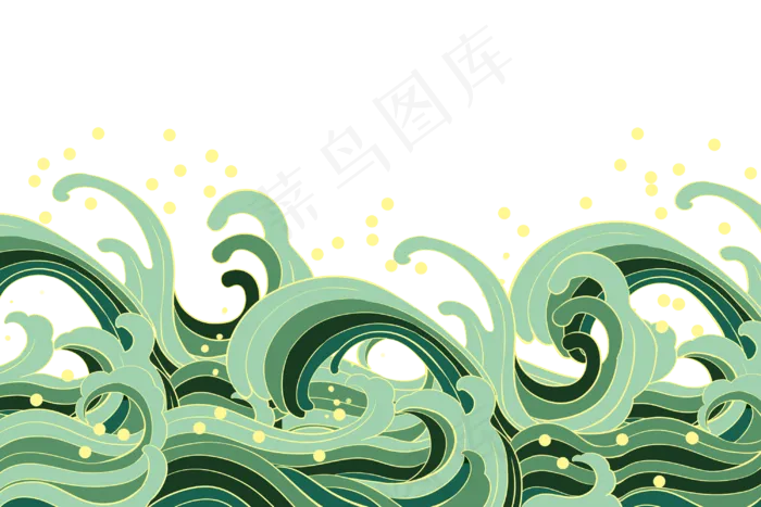 祥云海浪浪花(3000X2000(DPI:96))psd模版下载