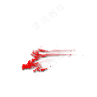 红色流血水彩效果装饰 红色流血水彩效果装饰