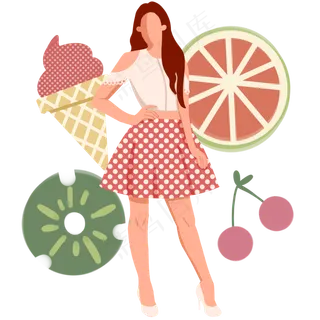 立夏时尚美食女性