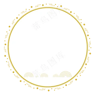 中国风浅金色烫金祥云流云小梅花