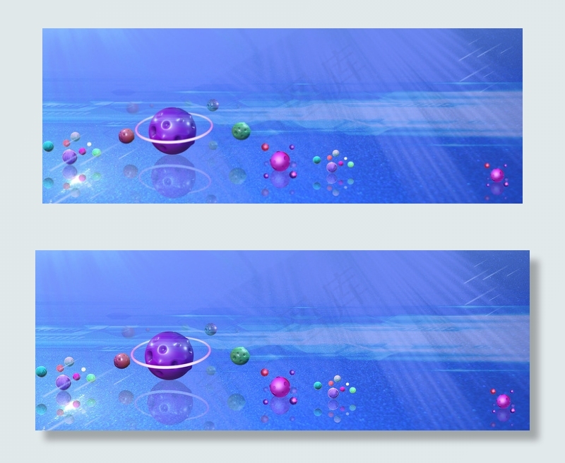 有趣的C4D立体星球电商淘宝背景