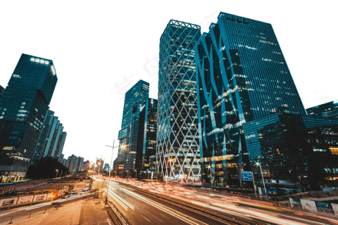 深圳后海夜景风光,免抠元素