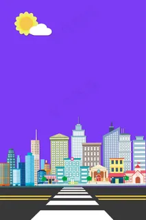 城市交通高楼大厦