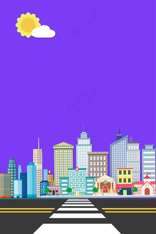 城市交通高楼大厦