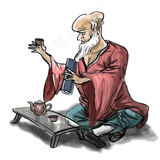 古人高清免扣素材,免抠元素