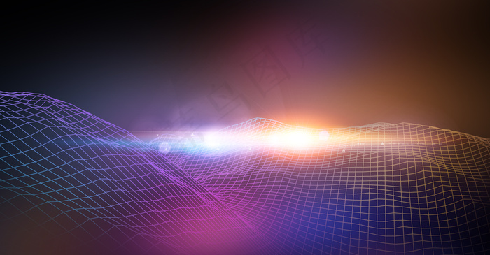 科技粒子企业商务庆典背景