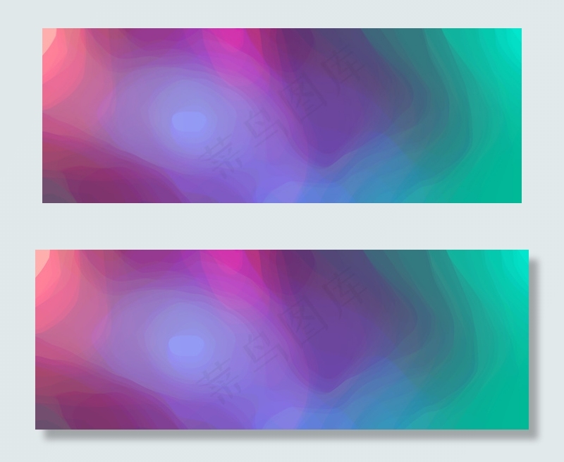 多彩暗色渐变玫瑰纹理banner背景