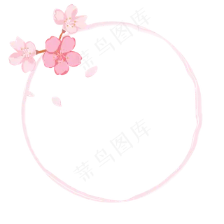 春季粉色樱花边框卡通素材下载,免抠元素 春季粉色樱花边框卡通素材下载,免抠元素