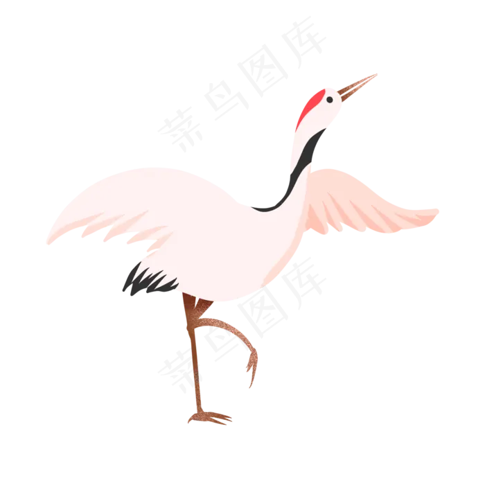 中国风鸣叫凤舞仙鹤(2048X2048(DPI:132))psd模版下载