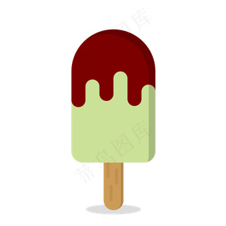 夏季清凉冰棒矢量PNG免抠素材