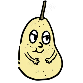 梨子清新水果味道黄色植物水果