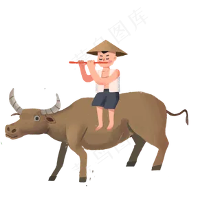 卡通牧童PNG下载