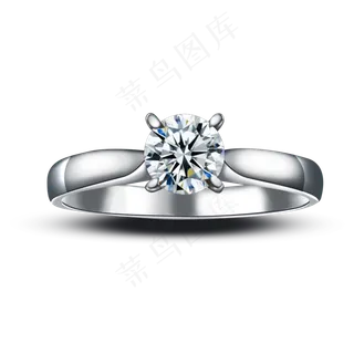 四爪镶嵌钻戒,免抠元素