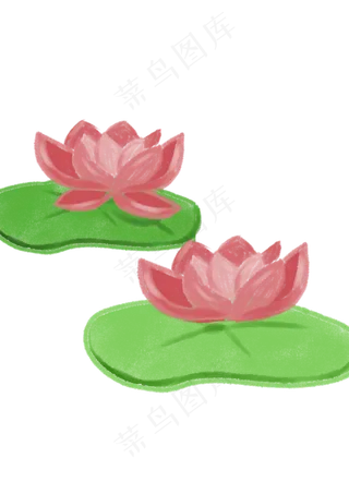 荷花水墨中国风春夏花朵唯美淡雅