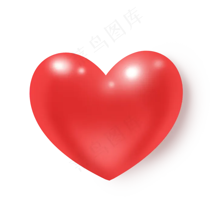 红色发光可爱母亲节爱心(2000X2000(DPI:300))psd模版下载