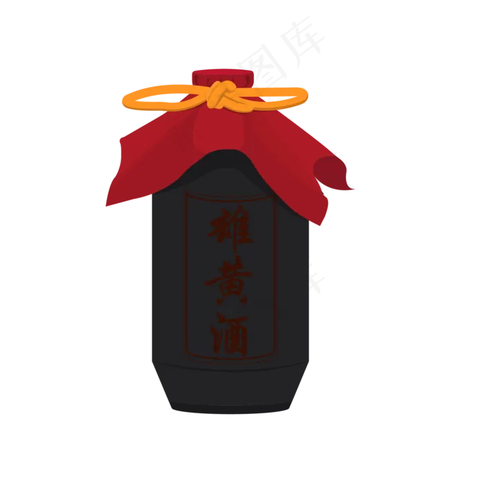 端午节手绘矢量扁平喝雄黄酒吃粽ai矢量模版下载