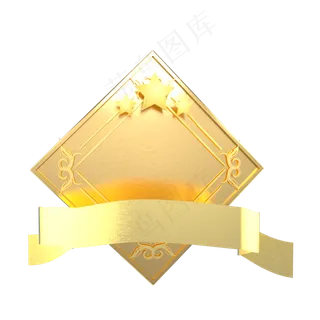 金色风格花纹舞台,免抠元素