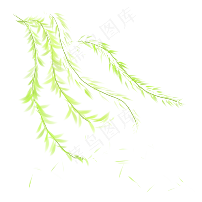 矢量图浮动的柳条(2000X2000(DPI:300))psd模版下载