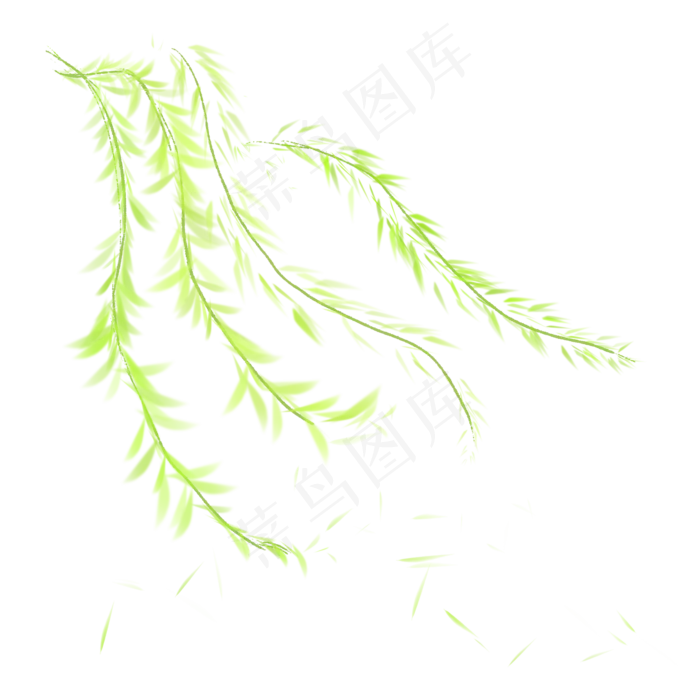 矢量图浮动的柳条(2000X2000(DPI:300))psd模版下载
