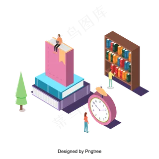 这些书明确了韩国小学教育的风格,免抠元素