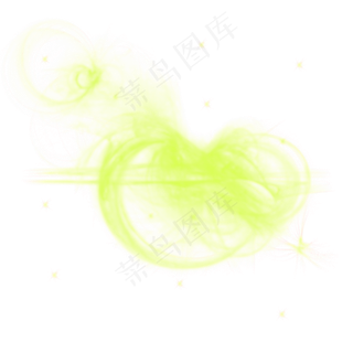 绿色光效炫光元素,免抠元素
