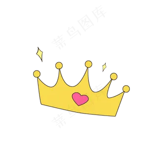 粉红色宝石金黄皇冠,免抠元素