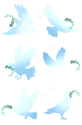 和平鸽橄榄枝合集