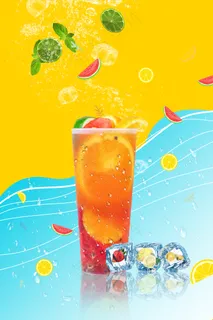 夏日酷饮水果茶饮料