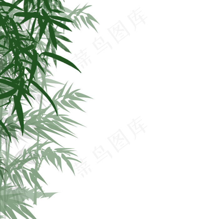 竹子左边png素材,免抠元素(2000*2000px 300 dpi )psd模版下载