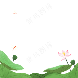 绿色的池塘免抠图