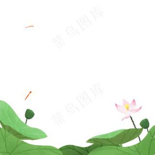 绿色的池塘免抠图