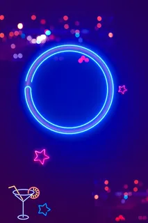 蓝色渐变酷炫灯效霓虹灯时尚促销蓝色渐变酷炫灯效霓虹灯时尚促销