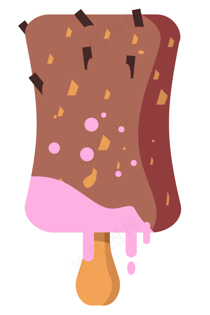 大暑小暑巧克力冰棒