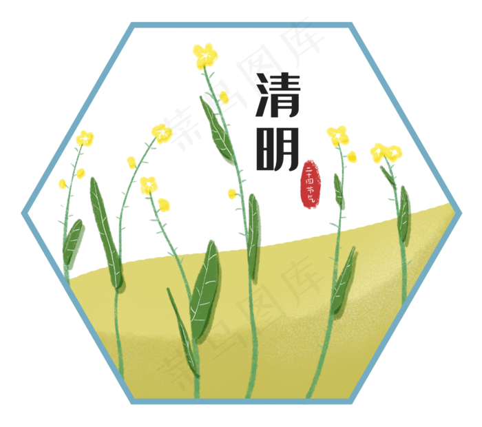 二十四节气清明油菜花