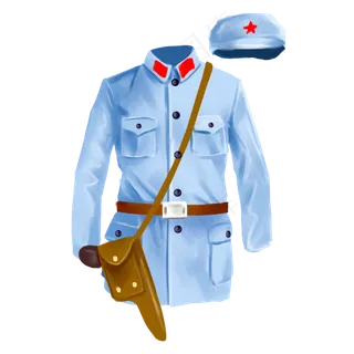 配备齐全的军装插图