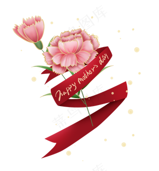 粉色康乃馨母亲节礼物