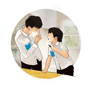 手绘父亲节亲子活动