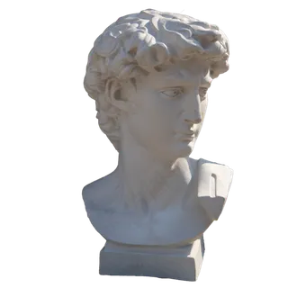 一个白色的大卫雕塑,免抠元素