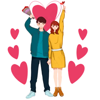 情人节男生追求女孩求婚