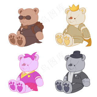 儿童节玩具情人节礼物可爱小熊