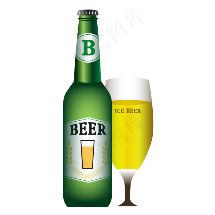 啤酒啤酒瓶免扣素材,免抠元素