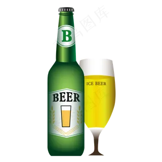 啤酒啤酒瓶免扣素材,免抠元素