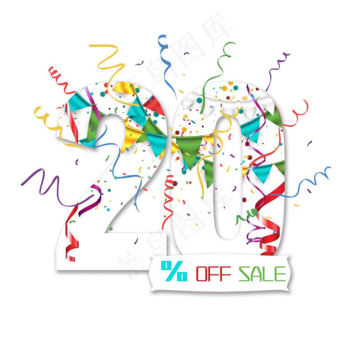 电商20%OFFSALE八折(2000X2000(DPI:300))psd模版下载